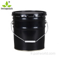 Seau en métal de peinture ovale de 3 gallons avec couvercle